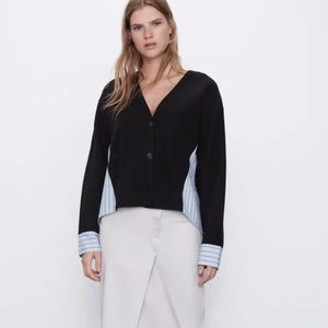 Zara Button Down Sweater